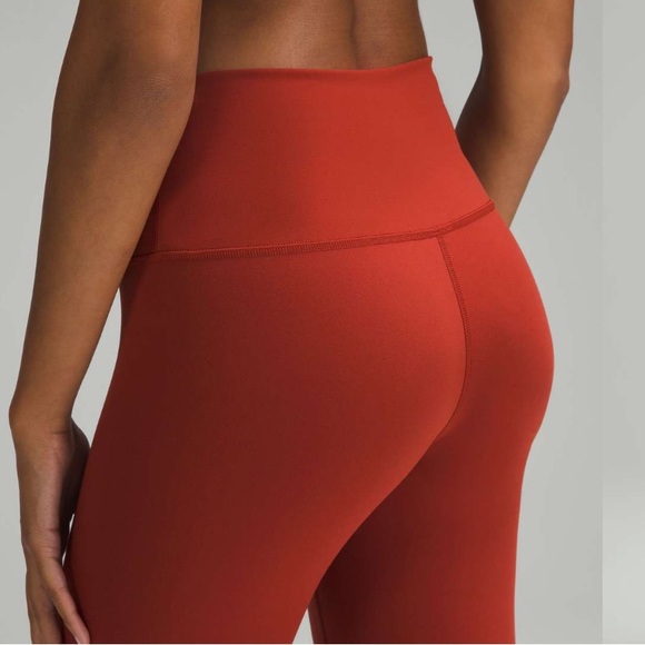 Lululemon Wunder Train High-Rise Crop 23" Terra Orange Size 2 - Picture 3 of 9